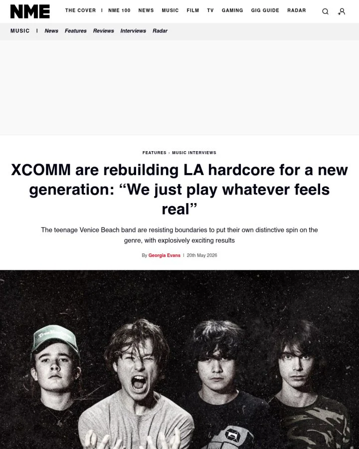 NME article screenshot
